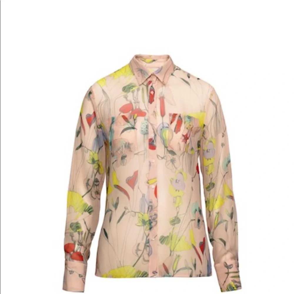 🌴 H&M Silky Floral Print Blouse And Shorts Set - Picture 2 of 14